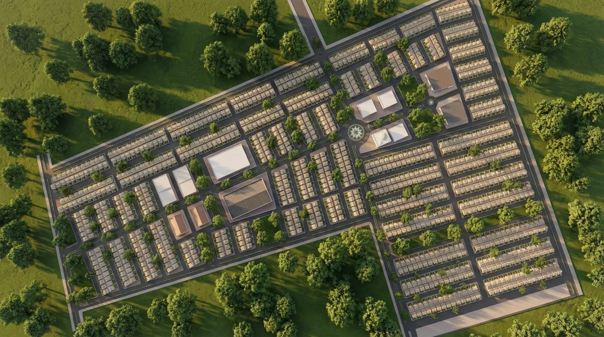 Published architectural visualisation of Al Wahat