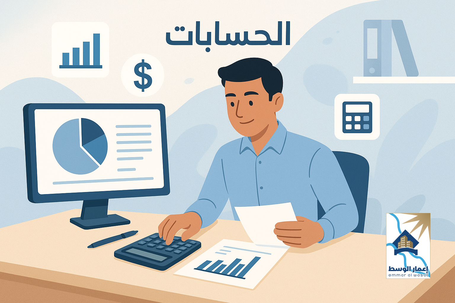حسابات شركة اعمار الوسط